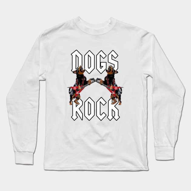 Dogs Rock #6 Long Sleeve T-Shirt by SiSuSiSu